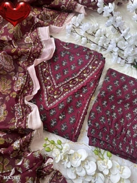 Floral Dress Set - S, Black Mehendi