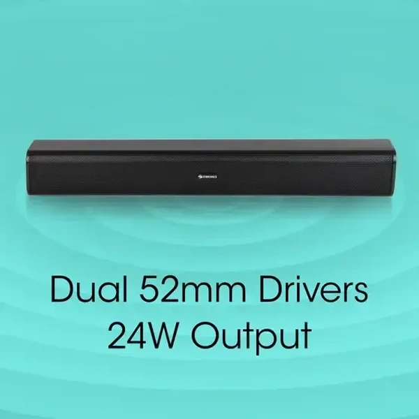 ZEBRONICS Zeb Vita Pro with TWS 24 W Bluetooth Soundbar (Black, Stereo Channel) - 24W