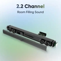 Mivi Fort S60 with 2 inBuilt Subwoofers, 3EQ Modes, Remote Ctrl 60 W Bluetooth Soundbar (Black, 2.2 Channel) - 60W