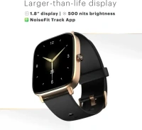 Noise Colorfit Icon 2 1.8'' Display with Bluetooth Calling, AI Voice Assistant Smartwatch (Midnight Gold Strap, Regular) #JustHere