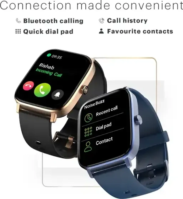Noise Colorfit Icon 2 1.8'' Display with Bluetooth Calling, AI Voice Assistant Smartwatch (Midnight Gold Strap, Regular) #JustHere