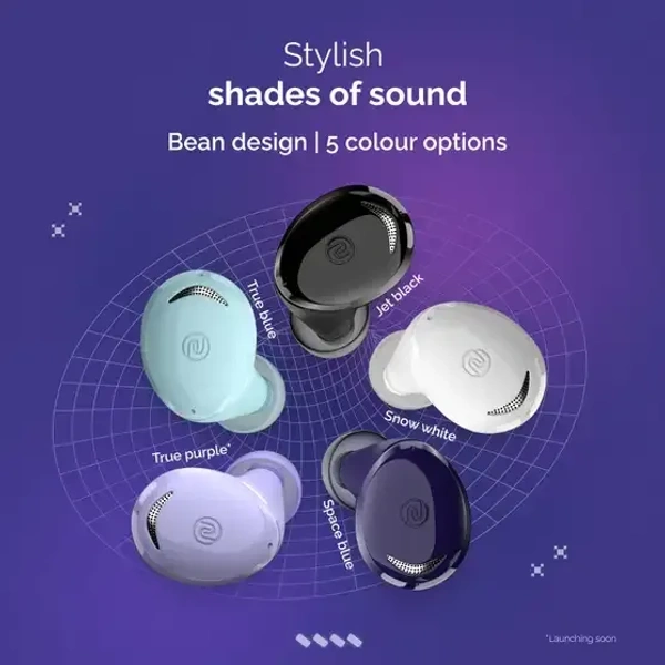 Noise Buds Trance with 45 Hrs Playtime, Low Latency (up to 40ms), HyperSync, and IPX5 Bluetooth (Space Blue, True Wireless) - Blue