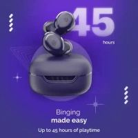Noise Buds Trance with 45 Hrs Playtime, Low Latency (up to 40ms), HyperSync, and IPX5 Bluetooth (Space Blue, True Wireless) - Blue