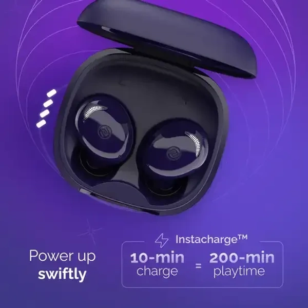 Noise Buds Trance with 45 Hrs Playtime, Low Latency (up to 40ms), HyperSync, and IPX5 Bluetooth (Space Blue, True Wireless) - Blue