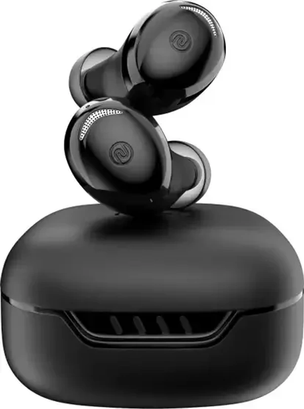 Noise Buds Trance with 45 Hrs Playtime, Low Latency (up to 40ms), HyperSync, and IPX5 Bluetooth (Jet Black, True Wireless) - Black