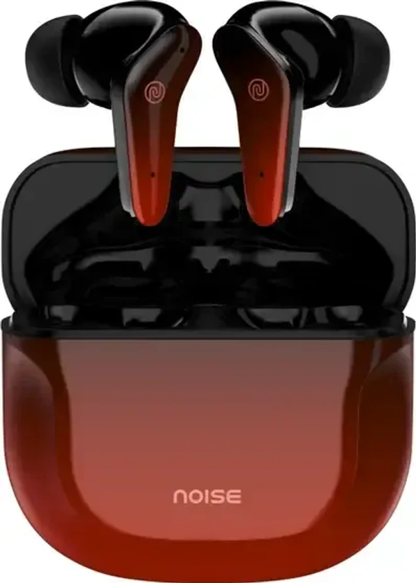 Noise Buds VS102 Pro with ANC (25dB), 70 Hours Playtime, and ENC with Quad Mic Bluetooth (Blazing Red, True Wireless) - Red