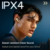 Mivi Duopods I6, 55Hrs PT, HD Call, Fast Charging, 3D Sound, 9EQ Modes App Supp, IPX4 Bluetooth (Black, True Wireless) - Raffia