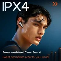 Mivi Duopods I6, 55Hrs PT, HD Call, Fast Charging, 3D Sound, 9EQ Modes App Supp, IPX4 Bluetooth (Black, True Wireless) - Tundora