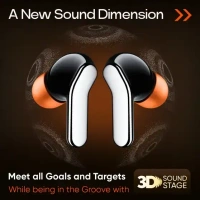 Mivi Duopods I6, 55Hrs PT, HD Call, Fast Charging, 3D Sound, 9EQ Modes App Supp, IPX4 Bluetooth (Black, True Wireless) - Tundora