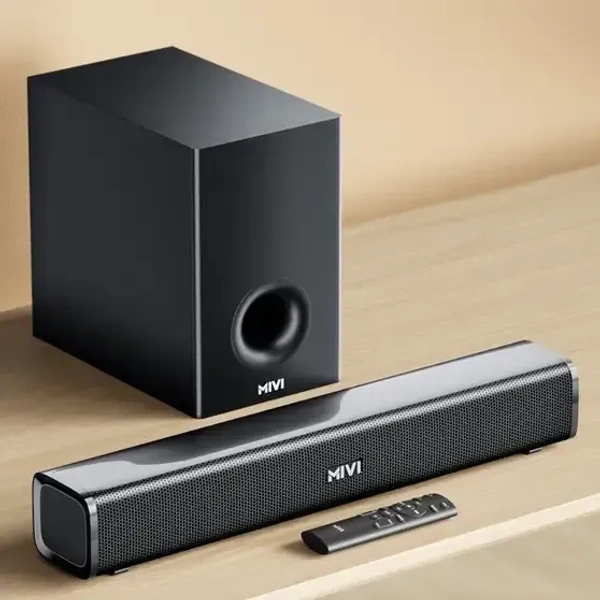 Mivi Fort H120 Soundbar, 120 Watts, 2.1 Channel, Multi-Input and EQ Modes, BT v5.1 120 W Bluetooth Soundbar (Black, 5.1 Channel)