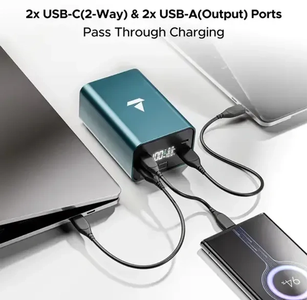 boAt 27000 mAh 160 W Power Bank (Gunmetal, Lithium-ion, Quick Charge 3.0, Power Delivery 3.0 for Earbuds, Laptop, Mobile, Smartwatch, Speaker, Tablet, Trimmer)