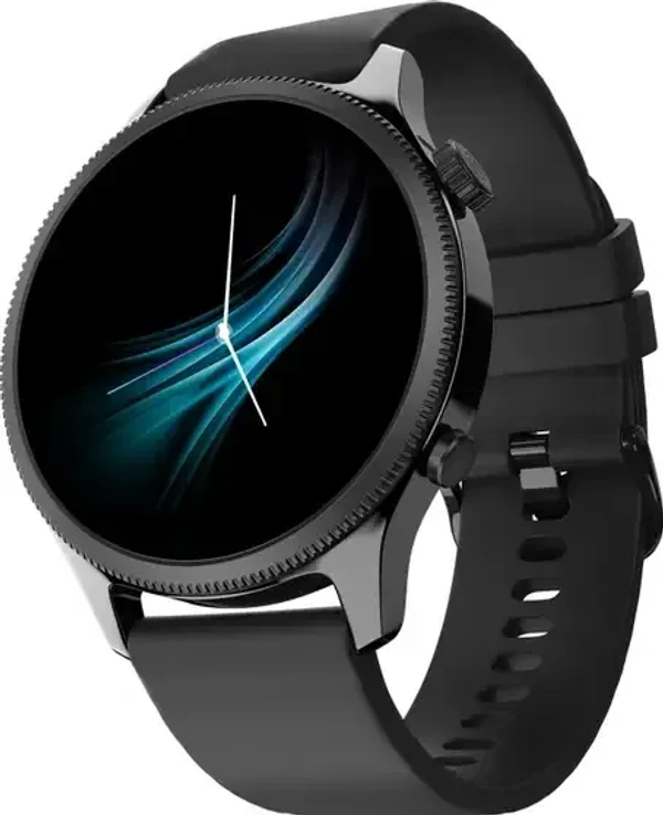 Noise Evolve 4 1.46 AMOLED Always On Display with Premium Design & Bluetooth Calling Smartwatch (Statement Black Strap, Regular) - Black