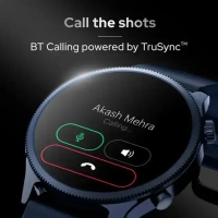 Noise Evolve 4 1.46 AMOLED Always On Display with Premium Design & Bluetooth Calling Smartwatch (Electric Blue Strap, Regular) - Navy Blue