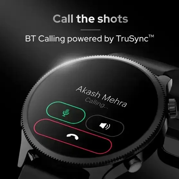Noise Evolve 4 1.46 AMOLED Always On Display with Premium Design & Bluetooth Calling Smartwatch (Statement Black Strap, Regular) - Black