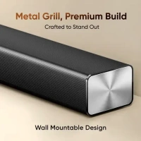 Mivi Fort S100 with 2 inBuilt Subwoofers,3EQ Modes, Remote Ctrl 100 W Bluetooth Soundbar (Black, 2.2 Channel) - 100W