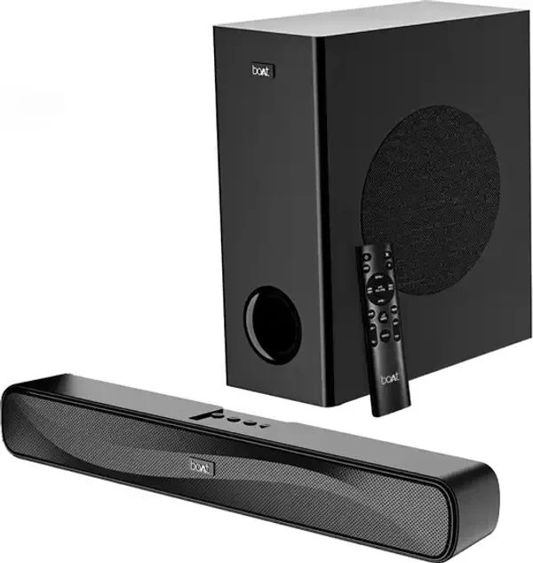 boAt Aavante Bar A1040 w/ Attractive Design, EQ Modes & Remote Control 50 W Bluetooth Soundbar (Premium Black, 2.1 Channel) - 50W