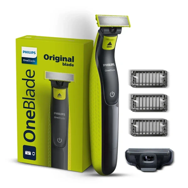 Philips OneBlade Turbo2X|Patented Dual Protect Tech|3 Combo Attachments|Trimmer|QP2724/10
