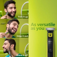 Philips OneBlade Turbo2X|Patented Dual Protect Tech|3 Combo Attachments|Trimmer|QP2724/10