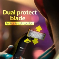 Philips OneBlade Turbo2X|Patented Dual Protect Tech|3 Combo Attachments|Trimmer|QP2724/10