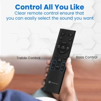 Portronics Pure Sound 106 | 120W Bluetooth Soundbar With Wired Subwoofer For Deep Bass,(Black)