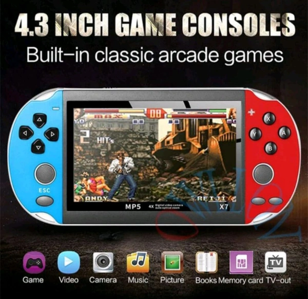 Mabron Unleash Fun Anywhere: X7 Plus Retro Handheld Console Game, 20,000+ Games, 4.3-Inch Screen Your Ultimate Portable Gang Companion