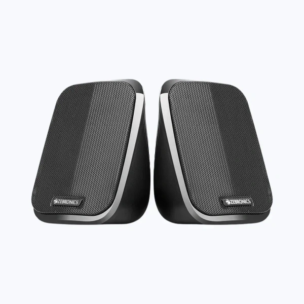 Zebronics Fame 5 Watts, 2.0 Multi Media Speakers With Aux, USB and Volume Control (Black)