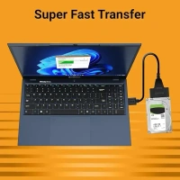Zebronics Uts100 Usb 3.0 To Sata Adapter For 2.5 Hdd/Ssd With Plug & Play Black