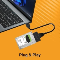 Zebronics Uts100 Usb 3.0 To Sata Adapter For 2.5 Hdd/Ssd With Plug & Play Black