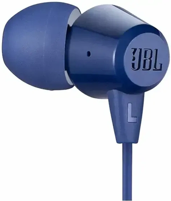 JBL C50HI Wired (Black, In the Ear) - Blue