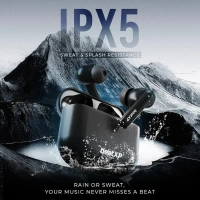 beats beatXP XPods Vibe Bluetooth True Wireless in-Ear Ear Buds with 60H Playtime, Quad Mic ENC, Gaming Mode(40ms Low Latency), Type C Earphone with 11mm Drivers, IPX5 Water Resistance (Black) - Black
