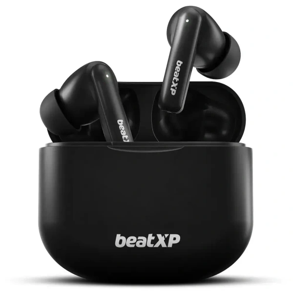 beats beatXP XPods Vibe Bluetooth True Wireless in-Ear Ear Buds with 60H Playtime, Quad Mic ENC, Gaming Mode(40ms Low Latency), Type C Earphone with 11mm Drivers, IPX5 Water Resistance (Black) - Black