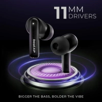 beats beatXP XPods Vibe Bluetooth True Wireless in-Ear Ear Buds with 60H Playtime, Quad Mic ENC, Gaming Mode(40ms Low Latency), Type C Earphone with 11mm Drivers, IPX5 Water Resistance (Black) - Black