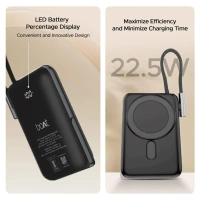 boAt 10000 mAh Magnetic Wireless Power Bank w/ 15W Wireless Charging - PB330 MagnaCharge (Black)