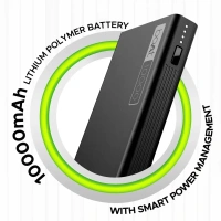 boAt 10000mAh Power Bank w/ 22.5W Fast Charging & Smart IC Protection - PB300 (Carbon Black)