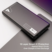 boAt 10000mAh Power Bank w/ 22.5W Fast Charging & Smart IC Protection - PB300 (Carbon Black)