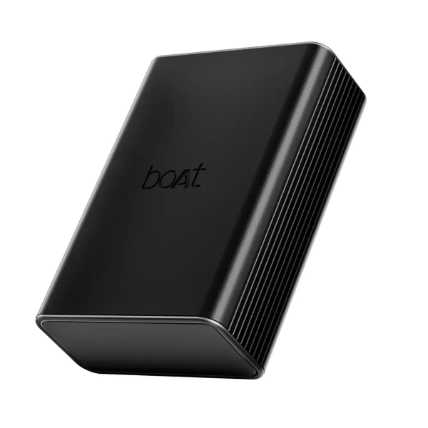 boAt 20000mAh Power Bank w/ 2-Way 22.5W Fast Charging & Smart IC Protection - PB400 Pro (Carbon Black) - Black