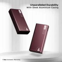 boAt 20000mAh Power Bank w/ 2-Way 22.5W Fast Charging & Smart Power Management - PB400 (Burgundy)