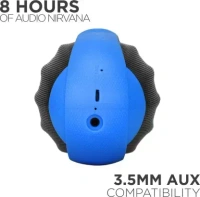 Boat boAt Rugby 10 Watt 2.1 Channel Wireless Bluetooth Outdoor Speaker (Blue) - ‎480 g