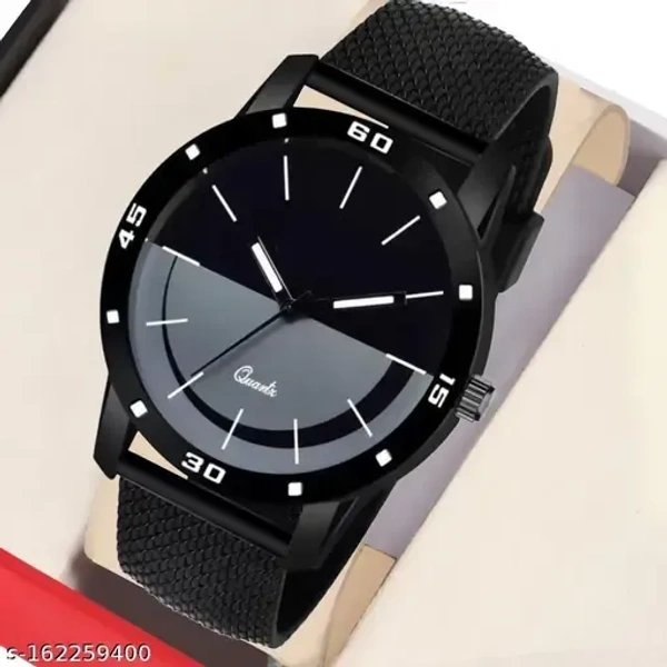 Bolun Black Smiley Multicolor Dial Quartz Sports Watch for Boys