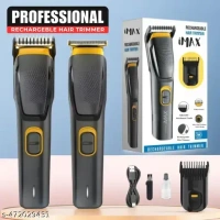 IMAX AT-509 Rechargeable Hair Beard Trimmer for Men Trendy Styler Trimmer Stainless Steel Sharp Blade Beard Shaver (Black)