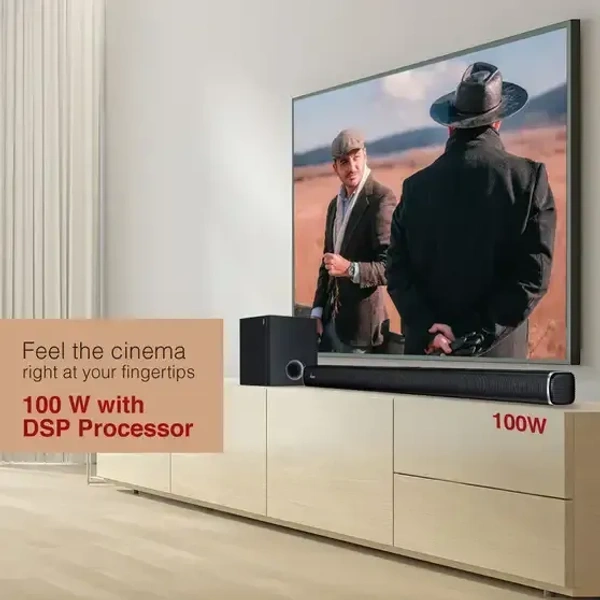 FINGERS Octane-100 100 W Bluetooth Soundbar (Rick Black, 2.1 Channel)