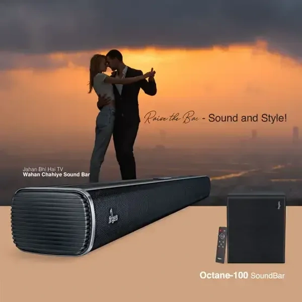 FINGERS Octane-100 100 W Bluetooth Soundbar (Rick Black, 2.1 Channel)