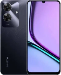 Realme Narzo N61, 6GB RAM, 128GB ROM, Marble Black, Smartphone - Black