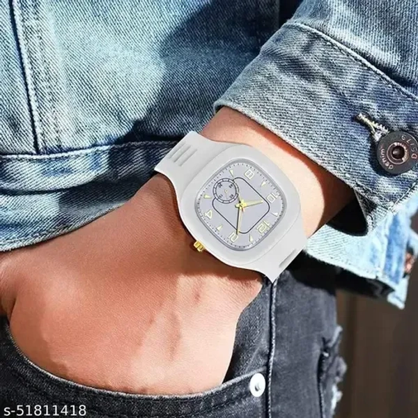 Watches Square Multi DIAL Analog Silicon PU Strap ADDI Stylish Designer Analog Watch - for Boys Pack of 1