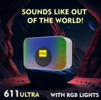 CYOMI V5.1 Wireless Portable Speaker with RGB Lights - 8H Playtime, Immersive Audio 5 W Bluetooth Speaker (Multicolor, Stereo Channel)