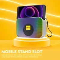 CYOMI V5.1 Wireless Portable Speaker with RGB Lights - 8H Playtime, Immersive Audio 5 W Bluetooth Speaker (Multicolor, Stereo Channel)