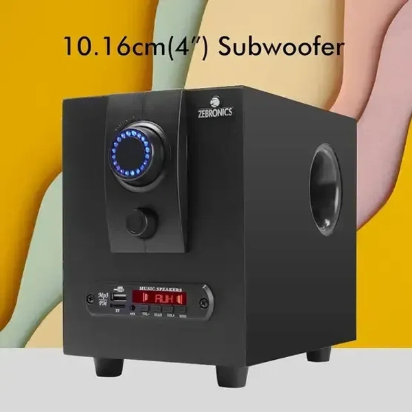 ZEBRONICS Zeb- BT2717RUCF 55 W Bluetooth Home Audio Speaker (Black, 4.1 Channel) - 55W