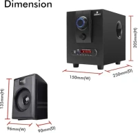 ZEBRONICS Zeb- BT2717RUCF 55 W Bluetooth Home Audio Speaker (Black, 4.1 Channel) - 55W