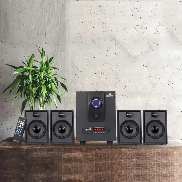 ZEBRONICS Zeb- BT2717RUCF 55 W Bluetooth Home Audio Speaker (Black, 4.1 Channel) - 55W