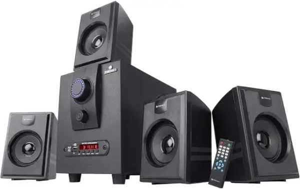 ZEBRONICS Zeb- BT2717RUCF 55 W Bluetooth Home Audio Speaker (Black, 4.1 Channel) - 55W